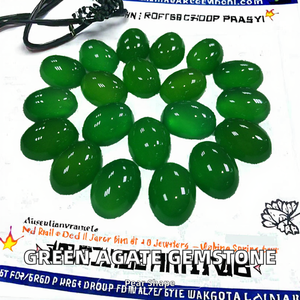 Wholesale Green Agate Jade Chrysoprase Red Agate Crystal Chalcedony Natural Stone Pear Cut Ring <b>Face</b> Stone Cabochon Gemstone - Product Image 2