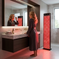 Panneau de lumière rouge sur pied 768 LED multi-longueurs d'onde, prises US/UK/EU/AU, soulagement de la douleur corporelle complète, amélioration de la circulation, en aluminium