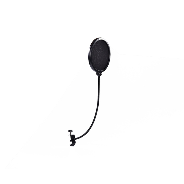 Factory Direct T3 Adjustable Professional Microphone Pop Filter with Gooseneck Iron & Plastic Sponge-for Streaming