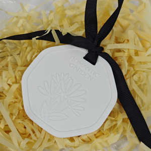 Flameless nước Hoa Thạch cao làm mát không khí treo gốm khuếch tán đá tấm gốm với Hàn cho tủ quần áo và nội thất xe hơi - Product Image 3