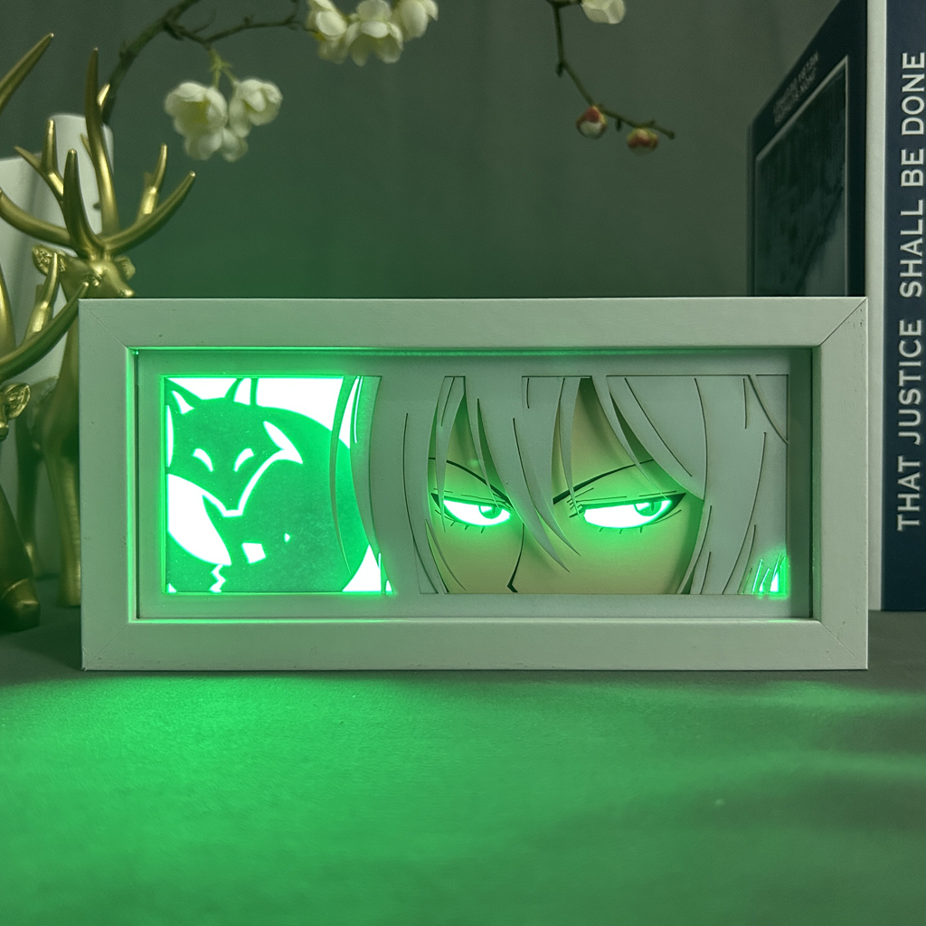 YHNNH Acrylic 3D LED Night Light – Anime Kamisama Kiss Tomoe Manga Design, USB/Battery Powered, Remote Control, 16 Colors & 4 Modes, Perfect Gift For Manga Lovers & Bedroom Decor