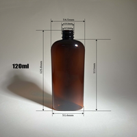 Botella de PET exprimida de forma ovalada 1oz 2oz 4oz para champú loción cuidado de la piel USO DE Peluca de suero
