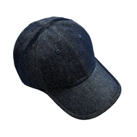 Gorra de Béisbol de 6 Paneles Azul Oscuro Resistente de Alta Calidad para Hombre y Mujer, Ajuste Flexible