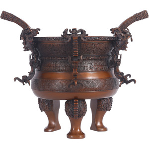 Ornement artisanal en cuivre Prince Wu Ding en Bronze, pour le bureau, la maison, la décoration de bureau, cadeau de cérémonie d'ouverture - Product Image 4