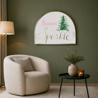 Nouveau cadre photo en alliage d'aluminium Art déco moderne de luxe pour Noël, décoration murale pour la maison