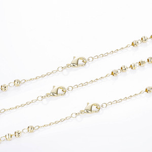 CM 보석 도매 14K 금도금 황동 여성 종교 가톨릭 기독교 묵주 체인 비즈 크로스 펜던트 묵주 목걸이 - Product Image 4