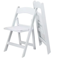 Chaise pliante en plastique pour enfants W-04, blanche, empilable, moderne, durable, portable, pour mariage, banquet, jardin, fête, location