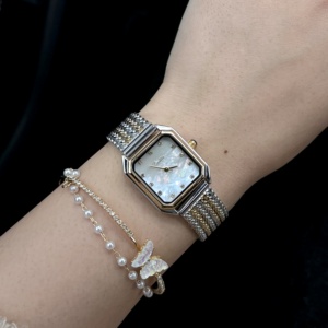 <span class=keywords><strong>Montre</strong></span>-Bracelet à <span class=keywords><strong>Quartz</strong></span> Scottie 9755 de Luxe en Acier Inoxydable avec Verre Minéral pour <span class=keywords><strong>Femme</strong></span> - Product Image 3