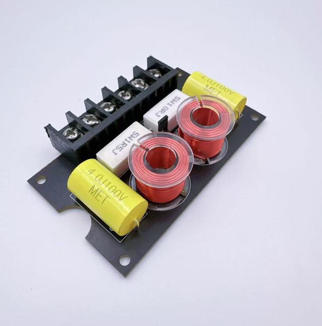 Adjustable Two Way Crossover HIFI Speaker High and Low Frequency Tweeter Bass Audio Speaker Divider DIY Home
