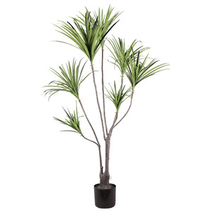 ต้นปาล์มเลือดมังกรประดิษฐ์ ต้นไม้จำลองคุณภาพสูง ตกแต่งภายในบ้าน สำหรับห้องนั่งเล่น ของตกแต่งงานแต่งงาน แบบกลม ชิ้นเดียว - Product Image 5