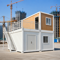 Rumah Kontainer Modular Mini Portabel yang Dapat Dilepas dengan Desain Modern, Bangunan Kantor & Hotel yang Bernapas, Siap Kirim