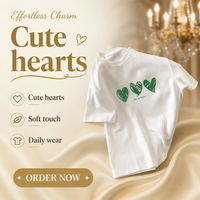 T-shirt décontracté pour femme, personnalisé, tricoté, écologique, coupe classique, imprimé dessin animé, 100% coton, séchage rapide, respirant