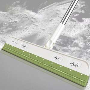 DS1476 Brosse de balayage pour <span class=keywords><strong>essuie</strong></span>-<span class=keywords><strong>glace</strong></span> de salle de bains Outil de grattoir de verre Balais anti-poussière pour cheveux Raclette de nettoyage de sol <span class=keywords><strong>Balai</strong></span> en silicone - Product Image 6