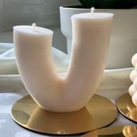 Hausgemachte Arch Rainbow Geometric Arch V-förmige duftende Aromatherapie-Kerze