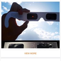 Lunettes 3D jetables unisexe S&H à monture carrée en papier, protection UV400, membrane Bard pour l'observation de l'éclipse solaire totale