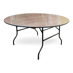Outdoor <strong>Wooden</strong> Plywood Round Rectangular Banquet Folding <strong>Foldable</strong> <strong>Table</strong> - Product Image 1