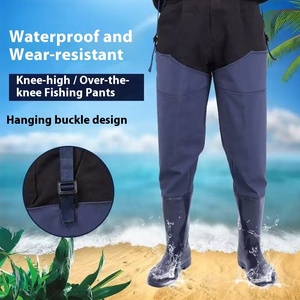 Pantalones de pesca antideslizantes y resistentes al desgaste, adecuados para la acuicultura, la captura de peces y el trasplante de arroz. - Product Image 2