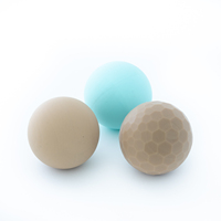 Balle de massage en silicone élastique personnalisée avec logo de couleur, pour le massage du corps, la relaxation des muscles du dos, le yoga, le Pilates, la fascia