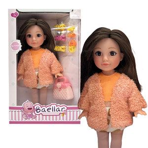 Tenues décontractées délicates Poupée de mode pour fille de 12 pouces avec accessoires, vêtements de poupée, pince à cheveux et ensemble de jouets avec sac à main - Product Image 1