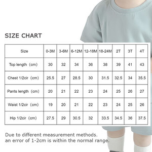 Vente en Gros Tenues d'Été Manches Courtes 100% Coton Biologique Neutre pour Bébés Garçons et Filles - Product Image 5
