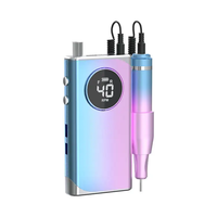 Perceuse à ongles électrique à grande vitesse pour manucure et pédicure professionnelles Kit de gel pour ongles Réglages de vitesse réglables