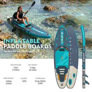 Tabla de Paddle Surf Inflable Extra Ancha OEM de 11'x34"x6" (330L, 150kg), con Tecnología Drop Stitch DWF y Pala de Carbono, Certificación CE EN ISO - Product Image 2