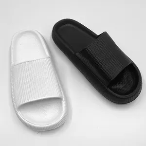 Factory Custom thick sole sandal unisex solid color Plus Size 36-45 anti slip custom slides slipper for woman and man