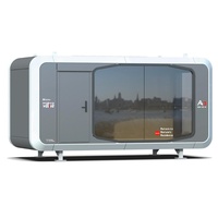 Cápsula Espacial Microhabitable Integrada Personalizada, Cabaña Residencial Móvil Prefabricada de Acero, Villas Impermeables, Casas Modulares de 40 Pies