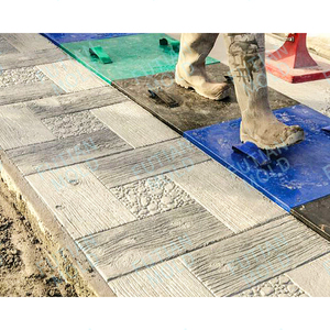 Molde de sello de hormigón con textura de madera caliente, alfombrilla de sello de hormigón de goma para moldes de hormigón de formas de plástico entrelazadas para suelo - Product Image 5