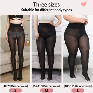 Collants d'été taille haute pour <span class=keywords><strong>femmes</strong></span>, sexy, transparents, taille unique, fins et imprimés, pour dames - Product Image 2