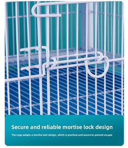 <span class=keywords><strong>Cage</strong></span> à pigeons en acier galvanisé renforcé avec treillis métallique épaissi et roues pour la compétition et l'élevage de course - Product Image 5