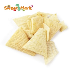 Galletas en Forma de Cuerno al por Mayor, Chips Crujientes con Sabores a Camarones y Huevo, Saladas, Proceso de Horneado y Enrollado - Product Image 5
