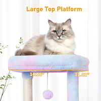 Arbre à chat moderne et durable avec condo, poteau à gratter en sisal, multi-niveaux, pour intérieur, emballage carton, mobilier pour chat, hamac et perchoir