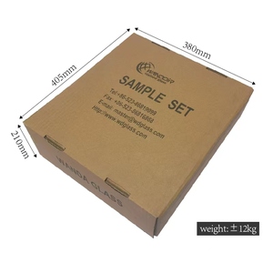 WANDIOR fabbrica negozio campione scatola 300 colori 50*80mm <span class=keywords><strong>colorato</strong></span> foglio di <span class=keywords><strong>vetro</strong></span> di colore - Product Image 6