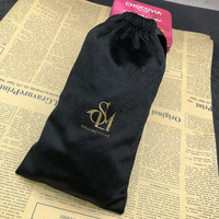 Pochette en daim à cordon personnalisée avec logo imprimé pour cadeau de mariage, emballage de luxe pour parfum et bijoux, sac en daim