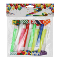 10 Pièces Sifflets et Klaxons de Fête Frangés Amusants