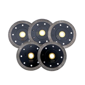 4-1/2 дюймов промышленный класс мокрый/сухой турбо-сетчатый пильный диск для фарфора, быстроохлаждающий обод для плитки, мрамора, гранита, режущий инструмент - Product Image 1