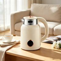Bouilloire électrique portable en acier inoxydable de 1,8 L, 1500 W, arrêt automatique, base rotative à 360° pour usage domestique, hôtelier et en cuisine