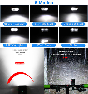 Accessoires <span class=keywords><strong>de</strong></span> <span class=keywords><strong>vélo</strong></span> personnalisés du fabricant chinois phares avant professionnels avec alimentation par batterie Luces Para Bicicleta - Product Image 6