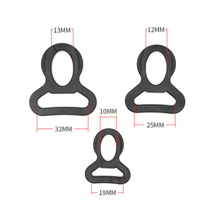 Anillas en D de plástico para bolsos y mochilas, hebillas semicirculares ajustables, accesorios para bolsos C012-19MM C012-25MM C012-32MM - Product Image 3