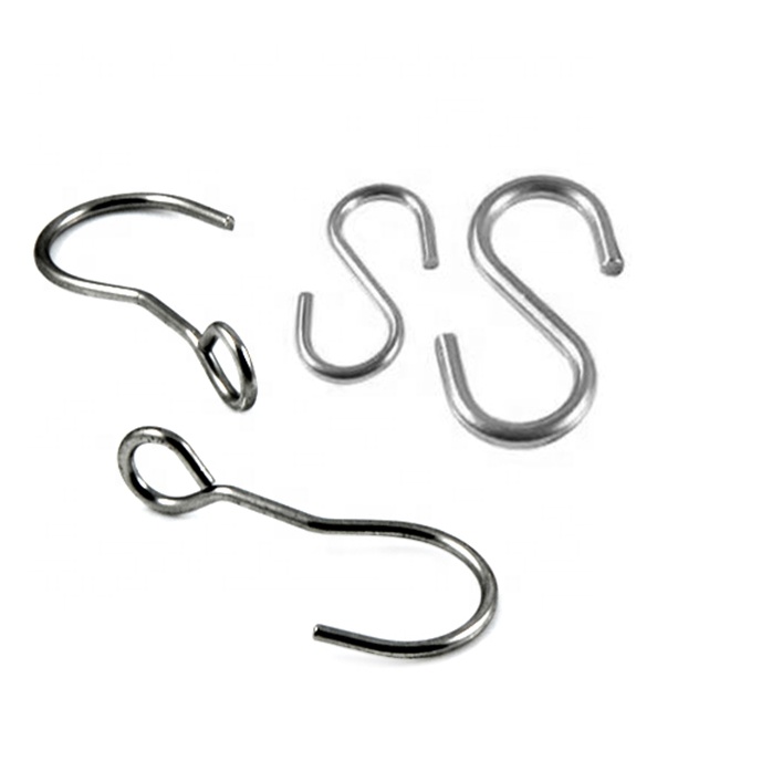 Aço inoxidável Metal linear S Shaped Hanger Hook J Ganchos