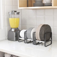 Armoire de comptoir en métal planche à découper bol couvercle de pot casserole assiette support de rangement organisateur étagère support pour la cuisine