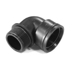 Gomito filettato da 90 gradi in PP da 2 pollici per collegamento tubi idraulici - Product Image 1
