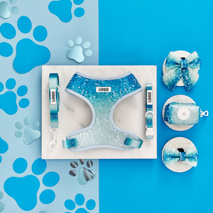 Blue Sequin Gradient Fashion Neues Modell Hunde hals geschirr Escape Proof Custom Design Hunde geschirr - Product Image 3