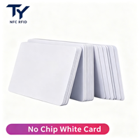 Carte NFC 13,56 MHz, carte PVC blanche vierge pour impression jet d'encre, NTAG213 NTAG215 NXPNTAG216, carte RFID imprimable avec URL encodée