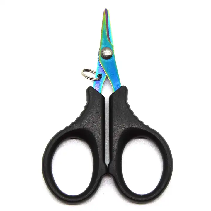 color titanium mini fishing scissors fishing