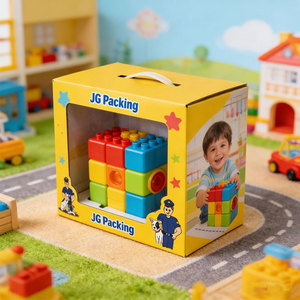 กล่องของขวัญกระดาษลูกฟูกแบบกำหนดเองราคาส่งพร้อมหน้าต่าง PET - Product Image 3