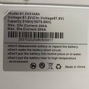 แบตเตอรี่ลิเธียมสำรองพลังงานแสงอาทิตย์สำหรับบ้าน 5kWh 10kWh 15kWh 16kWh 30kWh 32kWh  48V 51.2V 300Ah 400Ah - Product Image 5