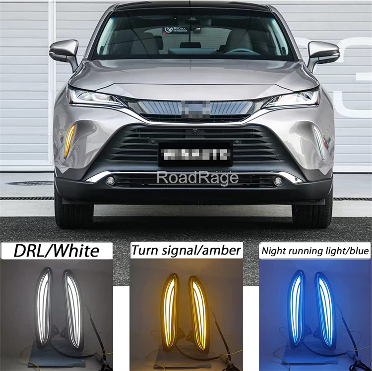 PGONE Switchback White Amber LED Front Fog Daytime Running Lamp W Sequential Flash Led Turn Signal Feature For 2019 2020 Toyota Rav4 Accessories A 0 4 300x300 - View #3