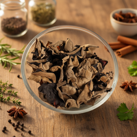 Hongo Negro de Nube y Hongo Comestible Entero y en Rodajas, Secos y Horneados, de Primera Calidad, en Empaque a Granel con Certificación ISO, HACCP y BRC